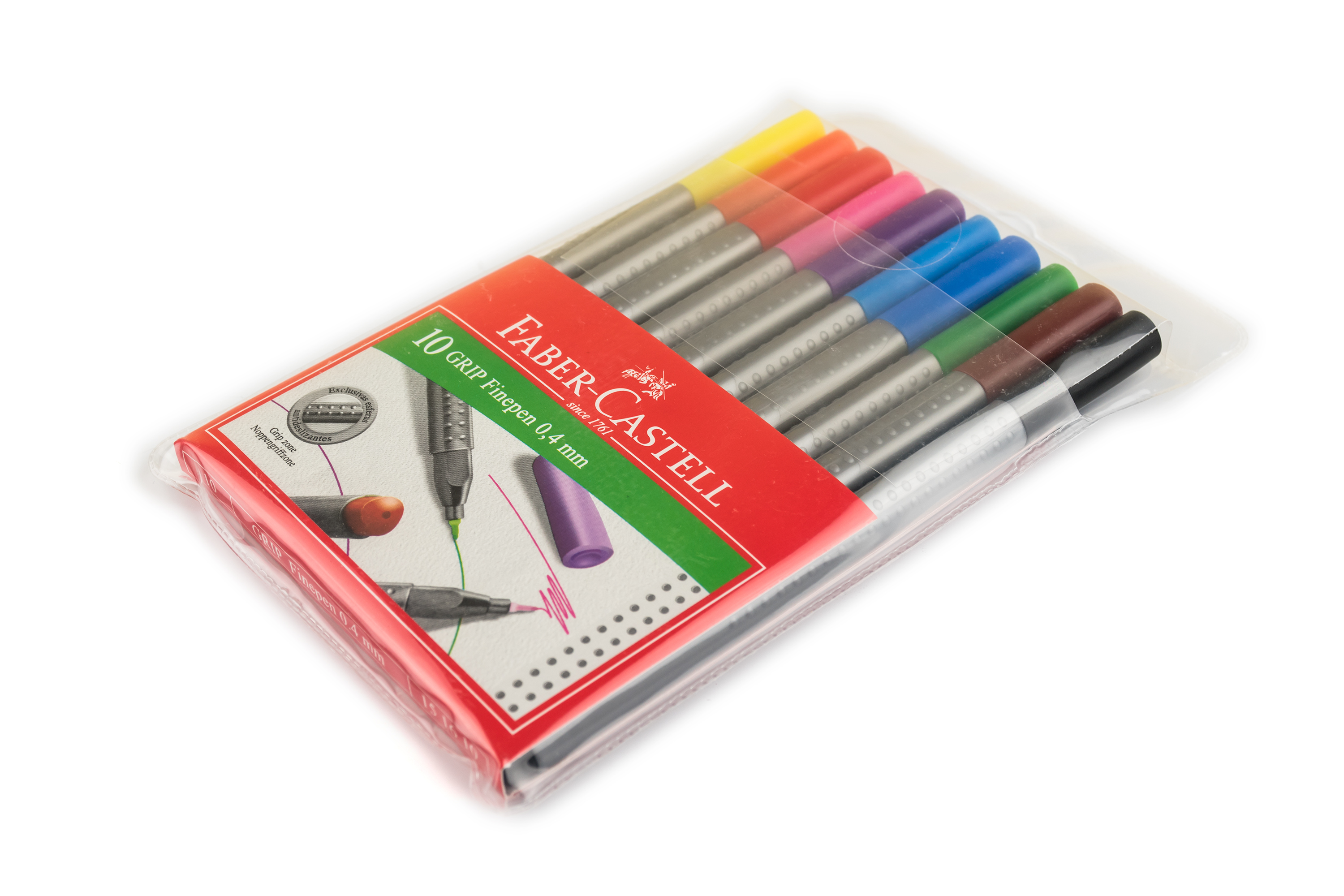 Faber-Castell Grip Finepen 0.4mm 10 colors – Scribe Market
